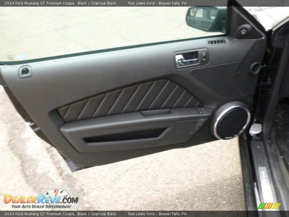2014 Ford Mustang GT Premium Coupe Black / Charcoal Black Photo #13