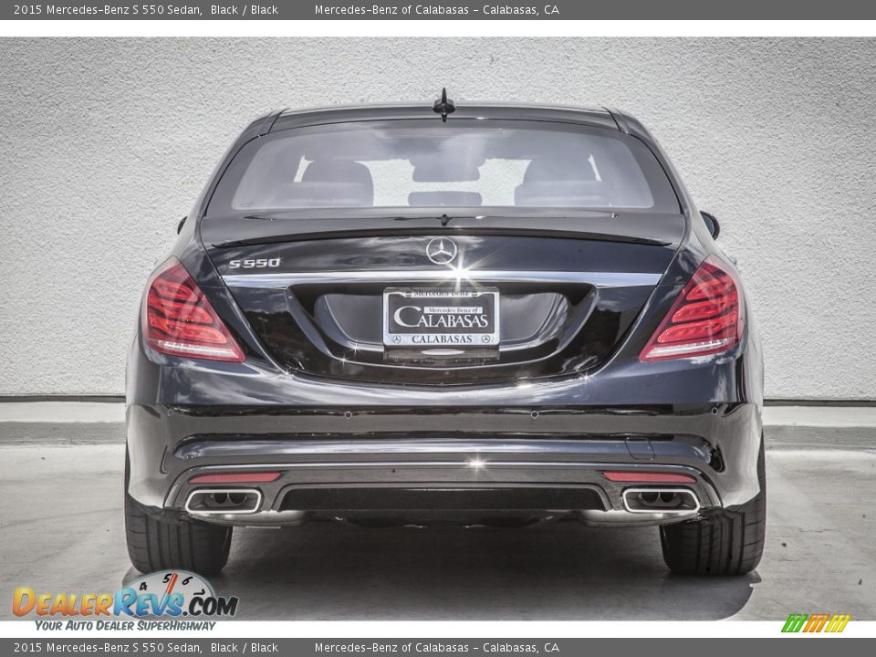 2015 Mercedes-Benz S 550 Sedan Black / Black Photo #3