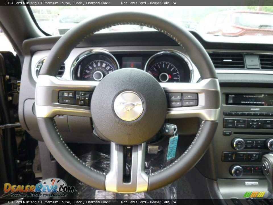 2014 Ford Mustang GT Premium Coupe Black / Charcoal Black Photo #19