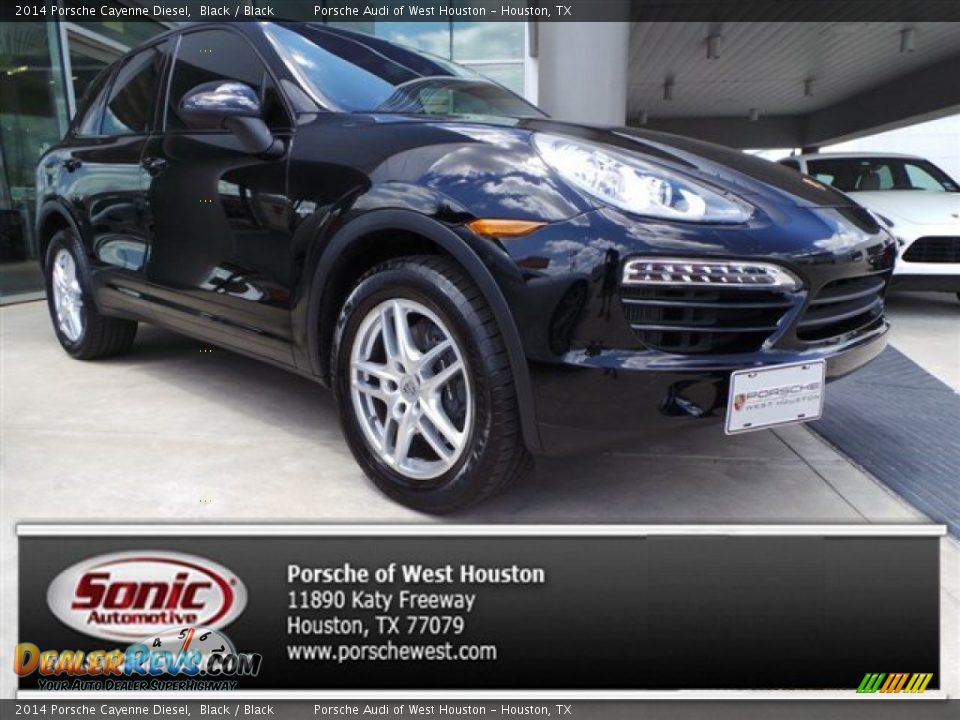 2014 Porsche Cayenne Diesel Black / Black Photo #1