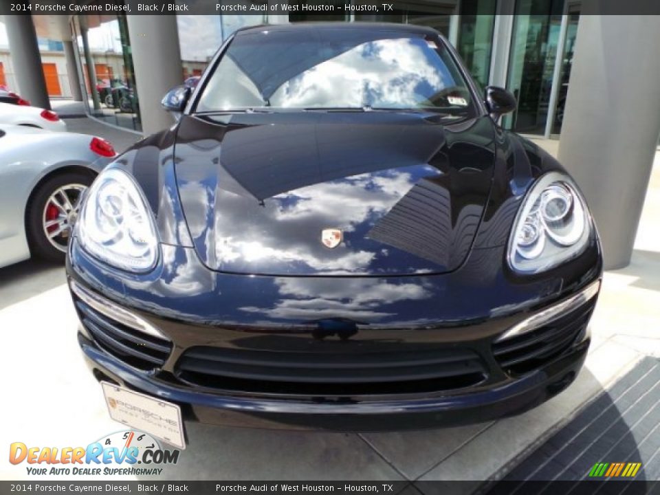 2014 Porsche Cayenne Diesel Black / Black Photo #2