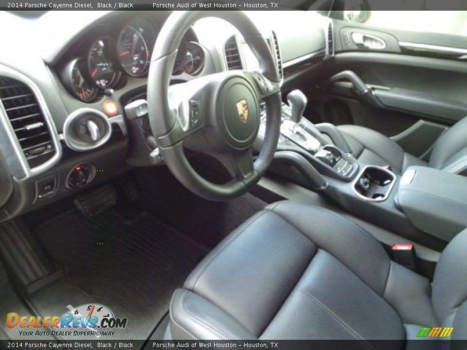 2014 Porsche Cayenne Diesel Black / Black Photo #15