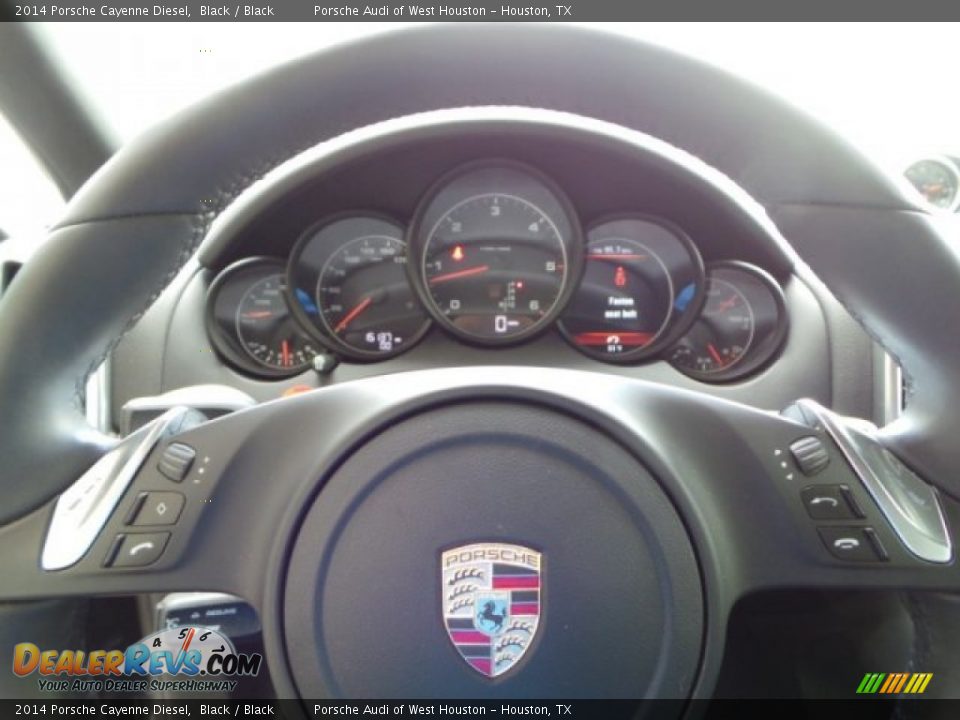 2014 Porsche Cayenne Diesel Black / Black Photo #30