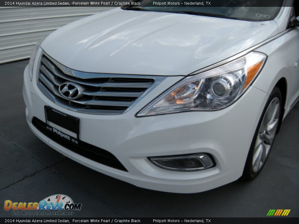 2014 Hyundai Azera Limited Sedan Porcelain White Pearl / Graphite Black Photo #11
