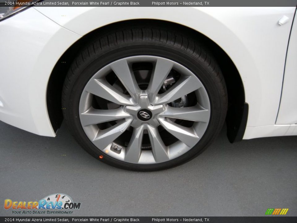 2014 Hyundai Azera Limited Sedan Porcelain White Pearl / Graphite Black Photo #12