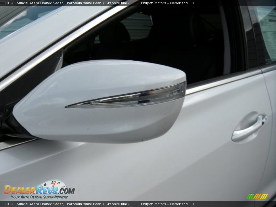 2014 Hyundai Azera Limited Sedan Porcelain White Pearl / Graphite Black Photo #13