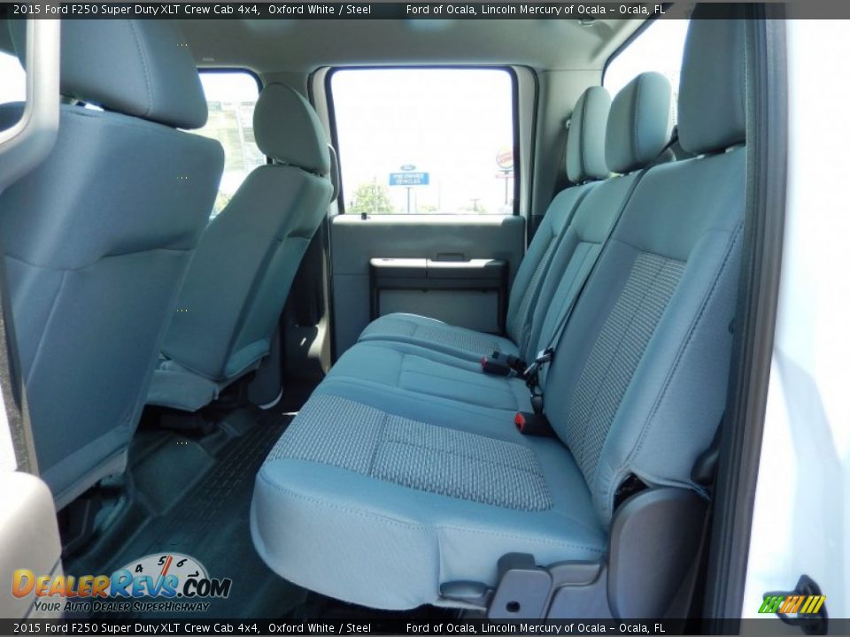 2015 Ford F250 Super Duty XLT Crew Cab 4x4 Oxford White / Steel Photo #7