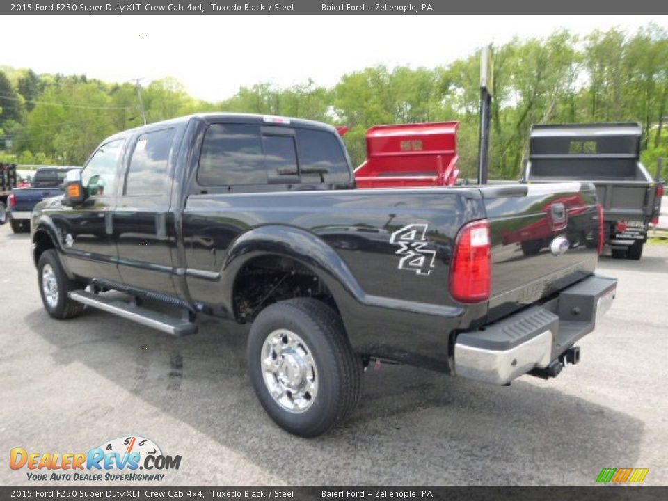 2015 Ford F250 Super Duty XLT Crew Cab 4x4 Tuxedo Black / Steel Photo #6