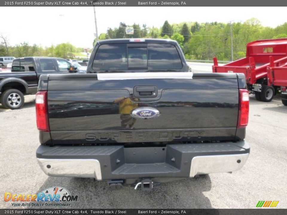2015 Ford F250 Super Duty XLT Crew Cab 4x4 Tuxedo Black / Steel Photo #7