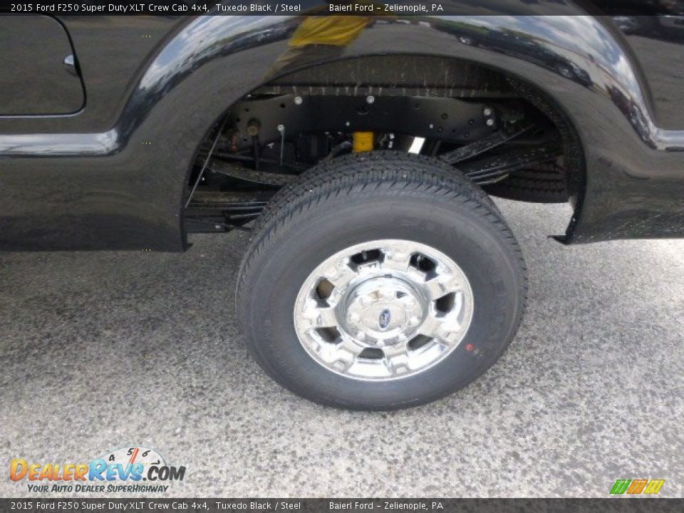 2015 Ford F250 Super Duty XLT Crew Cab 4x4 Tuxedo Black / Steel Photo #9