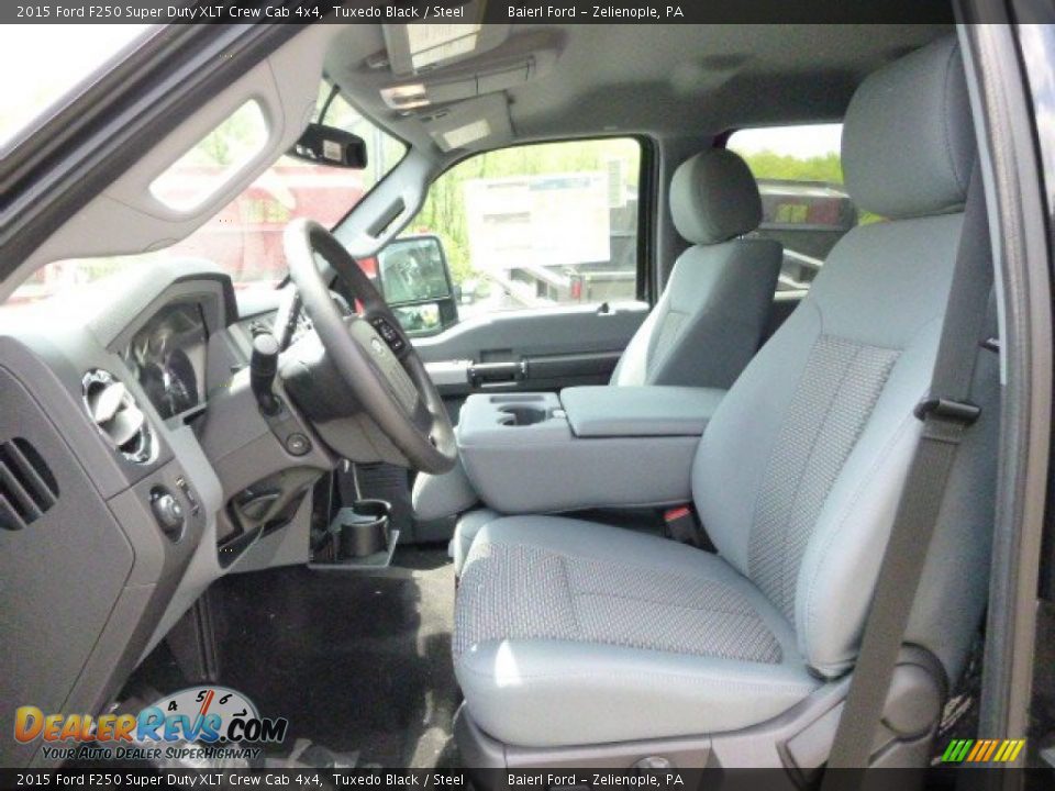 2015 Ford F250 Super Duty XLT Crew Cab 4x4 Tuxedo Black / Steel Photo #10