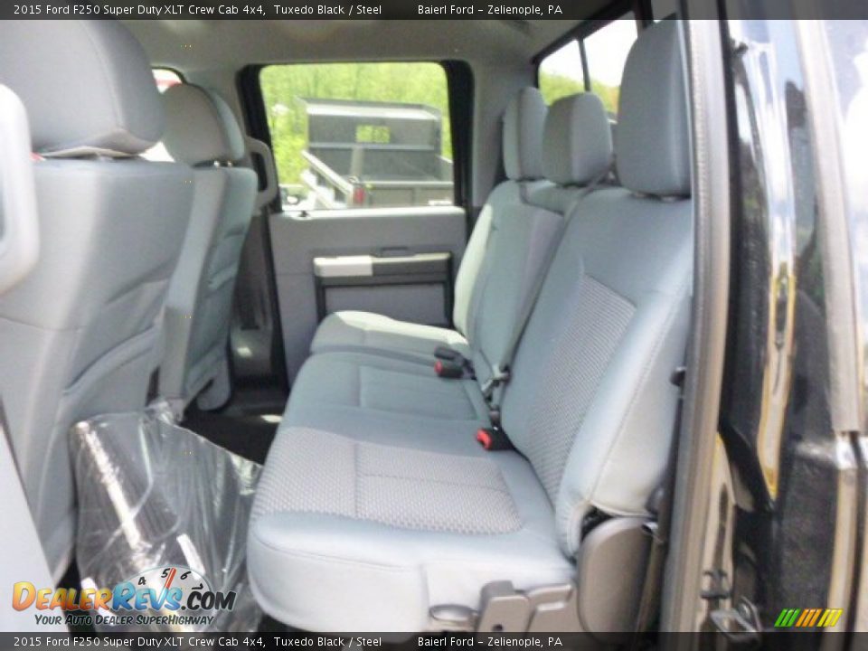 2015 Ford F250 Super Duty XLT Crew Cab 4x4 Tuxedo Black / Steel Photo #11