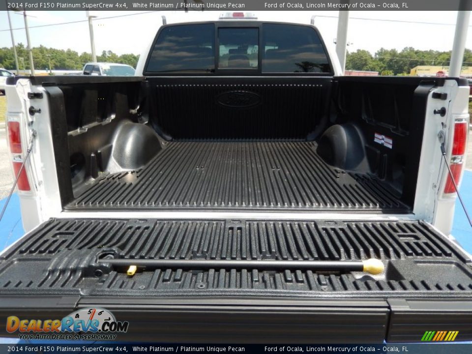 2014 Ford F150 Platinum SuperCrew 4x4 White Platinum / Platinum Unique Pecan Photo #4