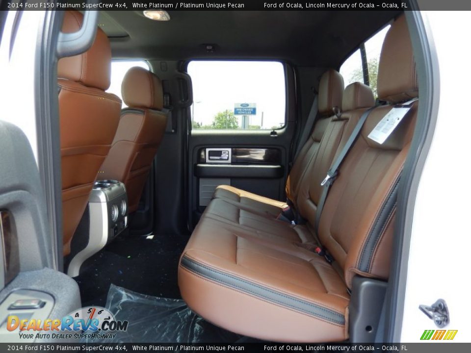 2014 Ford F150 Platinum SuperCrew 4x4 White Platinum / Platinum Unique Pecan Photo #7