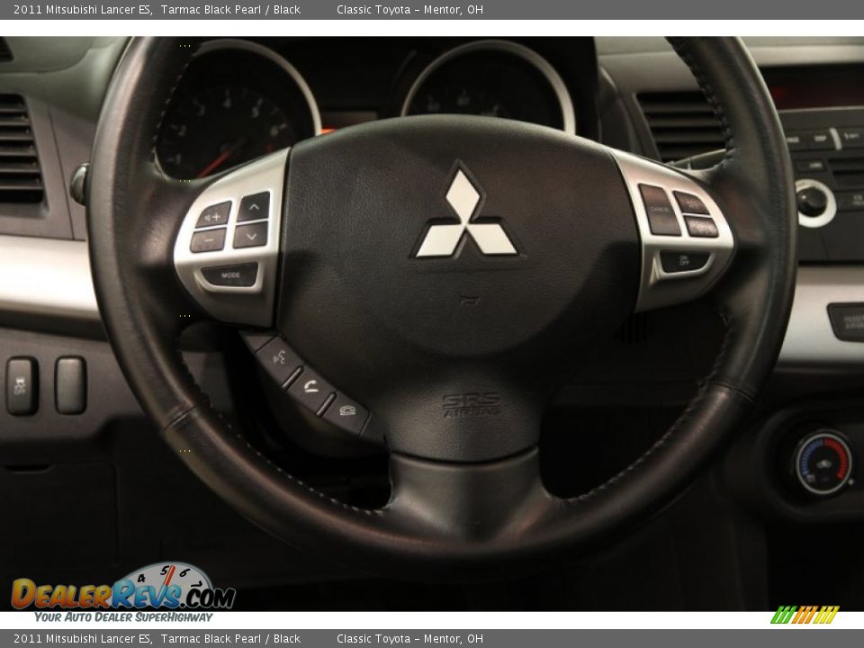 2011 Mitsubishi Lancer ES Tarmac Black Pearl / Black Photo #7