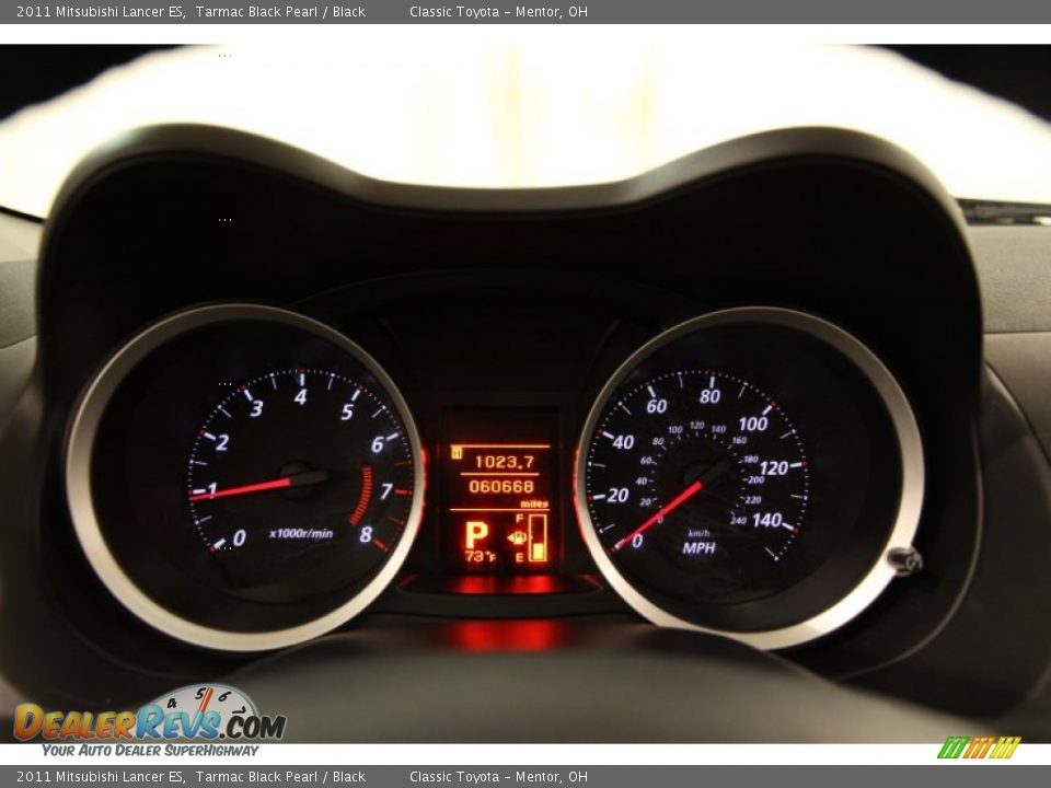 2011 Mitsubishi Lancer ES Tarmac Black Pearl / Black Photo #9