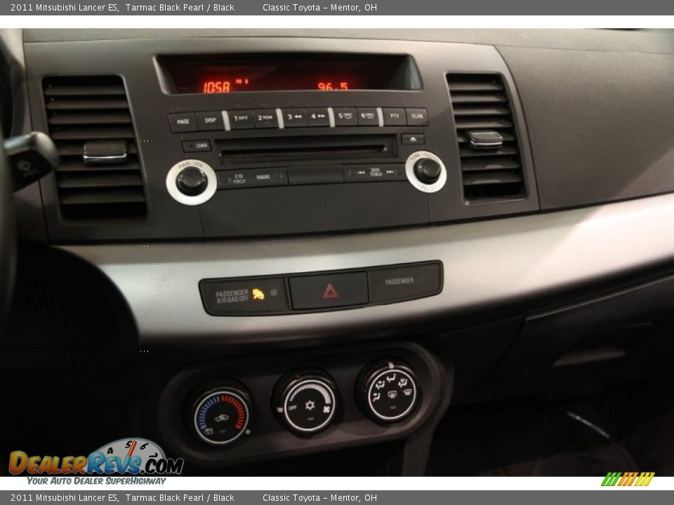 2011 Mitsubishi Lancer ES Tarmac Black Pearl / Black Photo #10