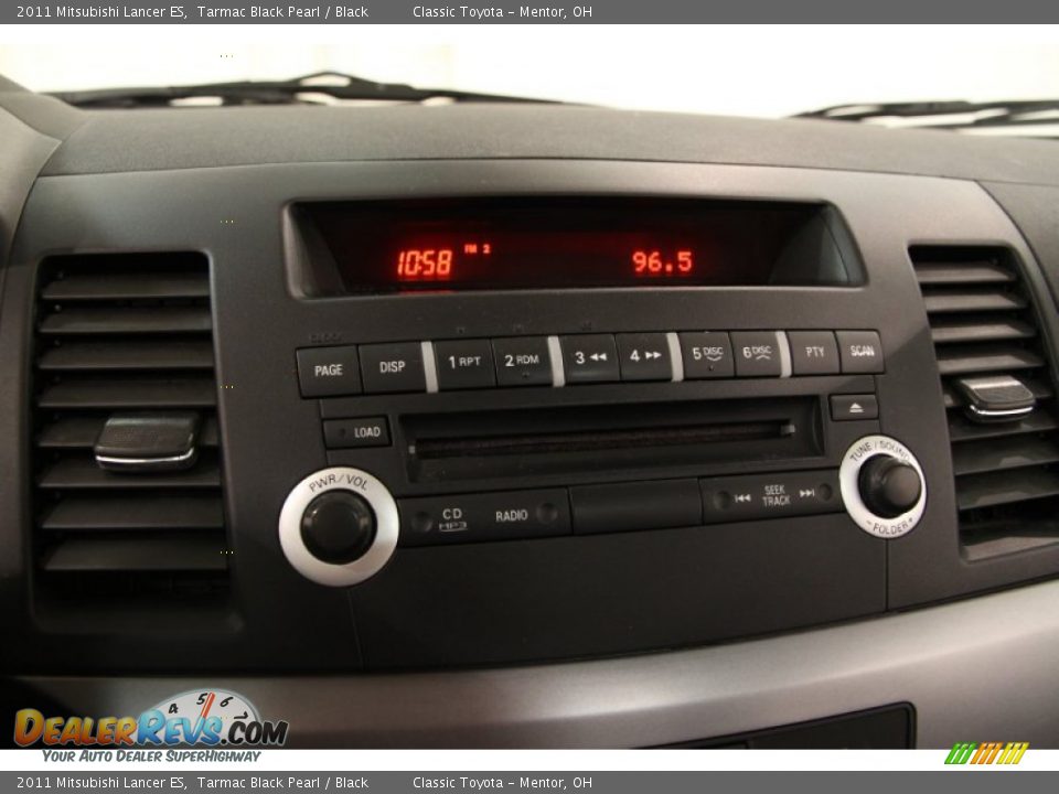 2011 Mitsubishi Lancer ES Tarmac Black Pearl / Black Photo #11