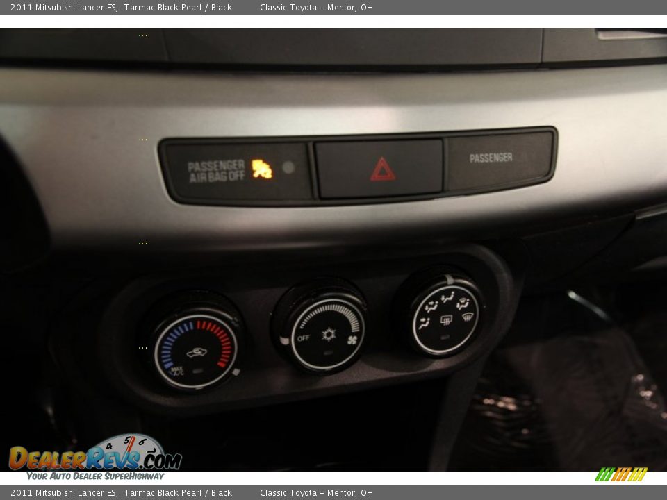 2011 Mitsubishi Lancer ES Tarmac Black Pearl / Black Photo #12