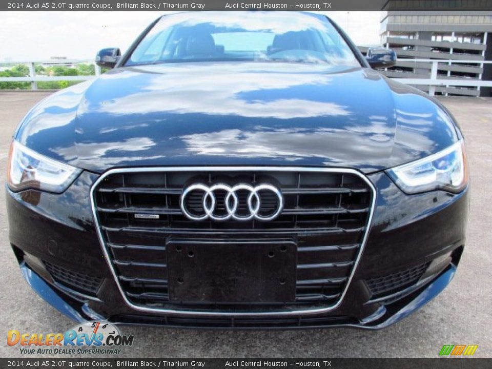 2014 Audi A5 2.0T quattro Coupe Brilliant Black / Titanium Gray Photo #2