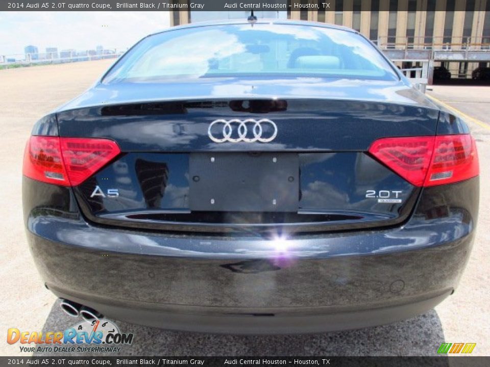 2014 Audi A5 2.0T quattro Coupe Brilliant Black / Titanium Gray Photo #5