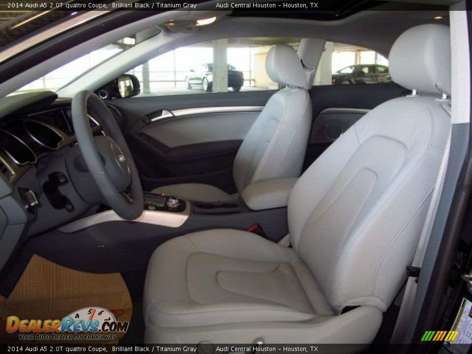 2014 Audi A5 2.0T quattro Coupe Brilliant Black / Titanium Gray Photo #10