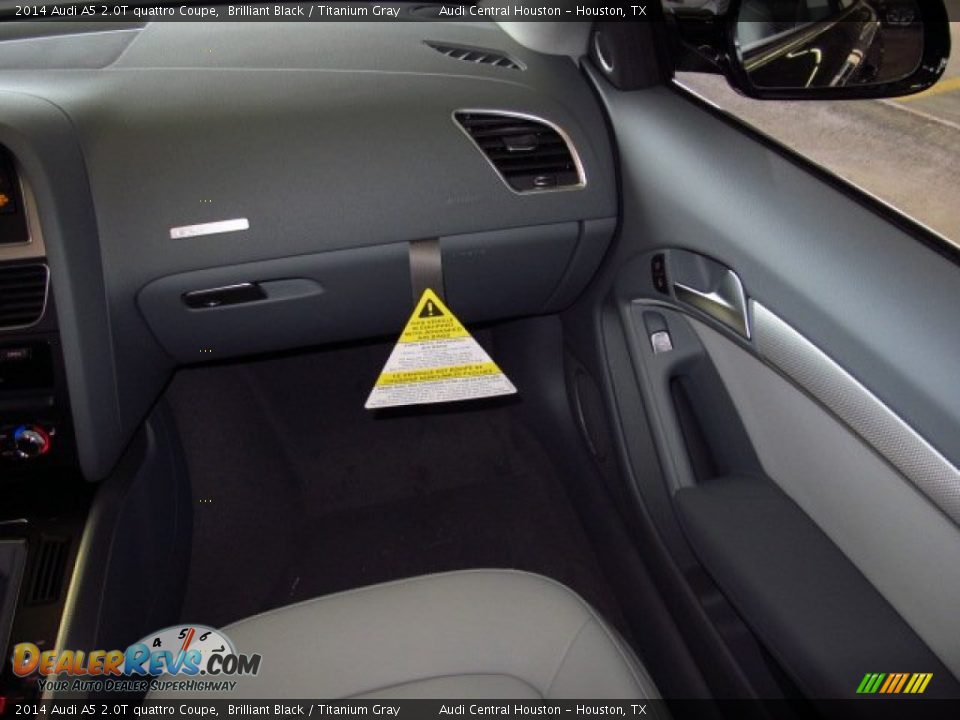 2014 Audi A5 2.0T quattro Coupe Brilliant Black / Titanium Gray Photo #12