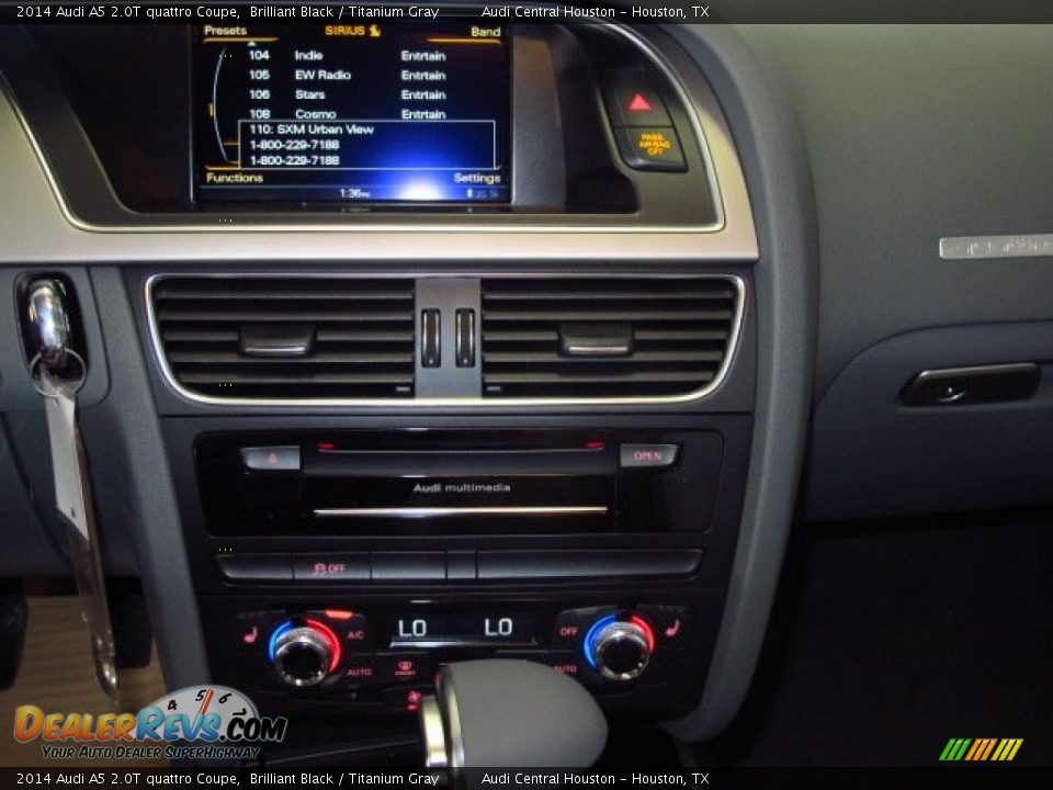 2014 Audi A5 2.0T quattro Coupe Brilliant Black / Titanium Gray Photo #17