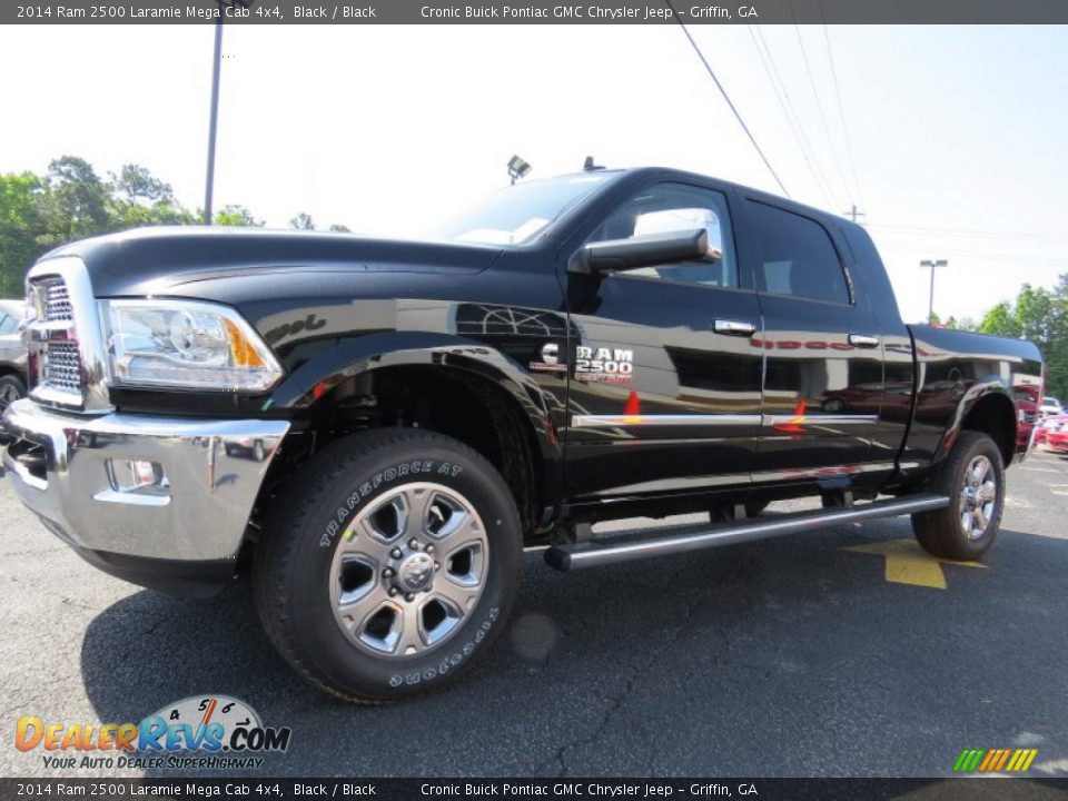 2014 Ram 2500 Laramie Mega Cab 4x4 Black / Black Photo #2