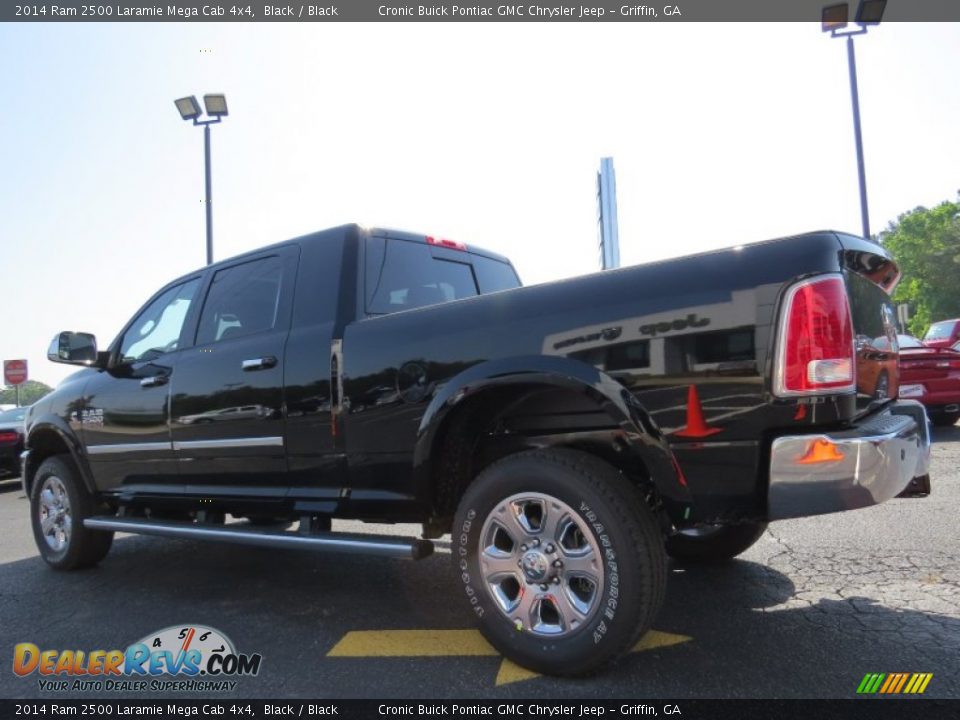 2014 Ram 2500 Laramie Mega Cab 4x4 Black / Black Photo #4