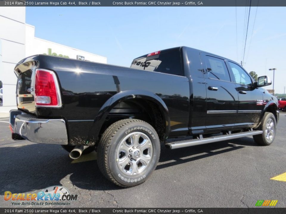 2014 Ram 2500 Laramie Mega Cab 4x4 Black / Black Photo #6