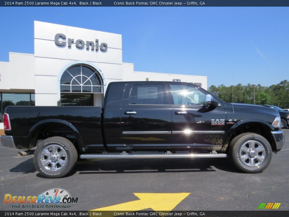 2014 Ram 2500 Laramie Mega Cab 4x4 Black / Black Photo #7