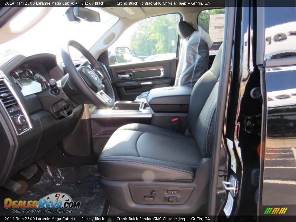 2014 Ram 2500 Laramie Mega Cab 4x4 Black / Black Photo #10
