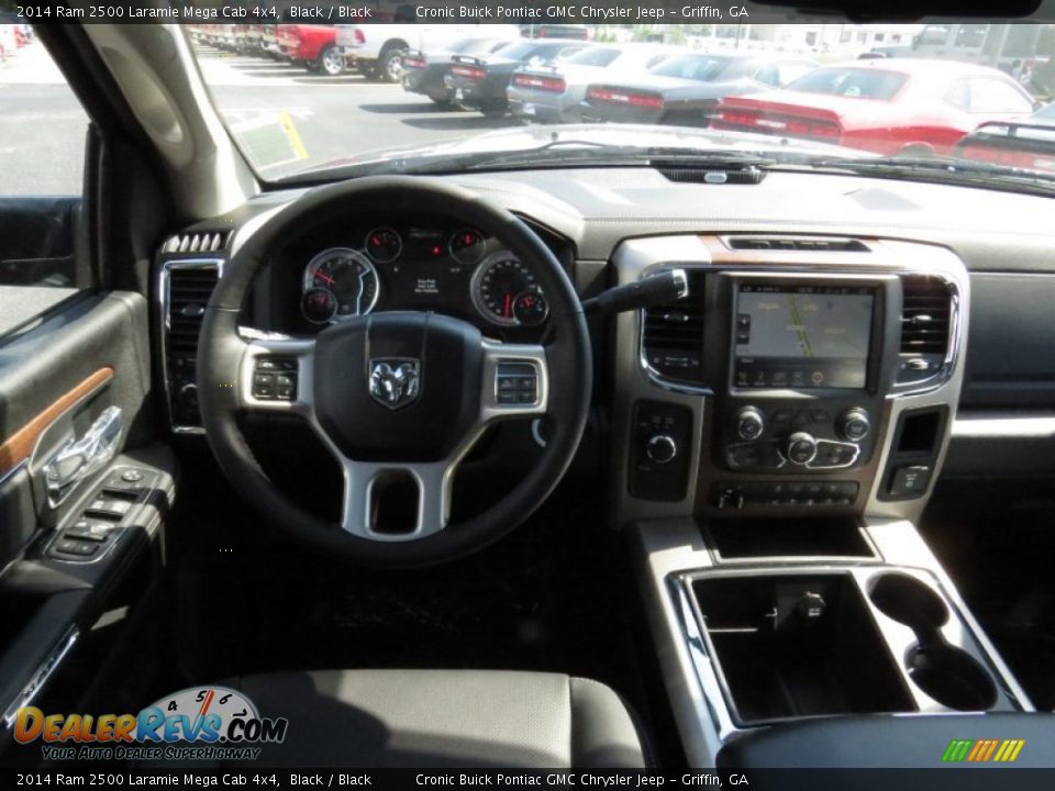 2014 Ram 2500 Laramie Mega Cab 4x4 Black / Black Photo #12