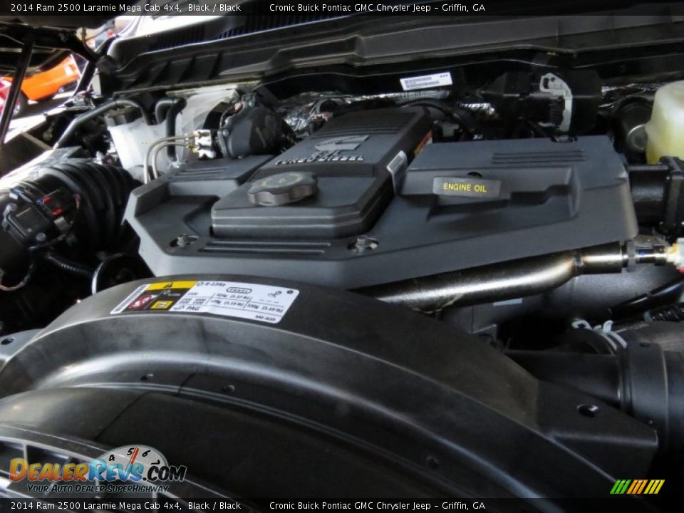 2014 Ram 2500 Laramie Mega Cab 4x4 Black / Black Photo #14