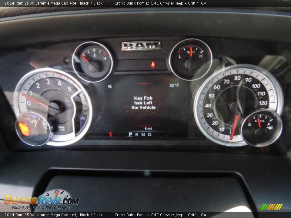 2014 Ram 2500 Laramie Mega Cab 4x4 Black / Black Photo #15