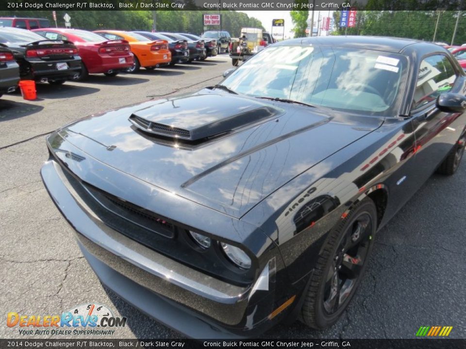 2014 Dodge Challenger R/T Blacktop Black / Dark Slate Gray Photo #13