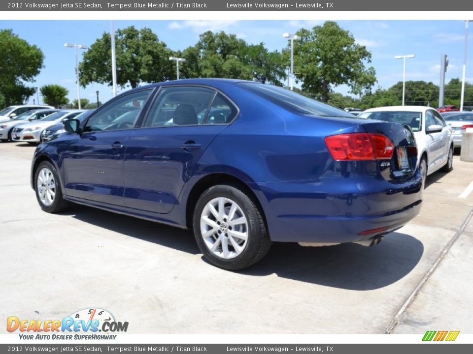 2012 Volkswagen Jetta SE Sedan Tempest Blue Metallic / Titan Black Photo #3
