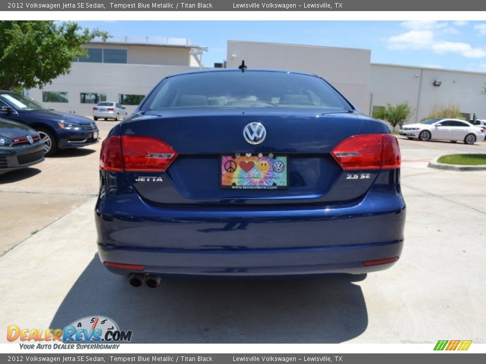 2012 Volkswagen Jetta SE Sedan Tempest Blue Metallic / Titan Black Photo #4