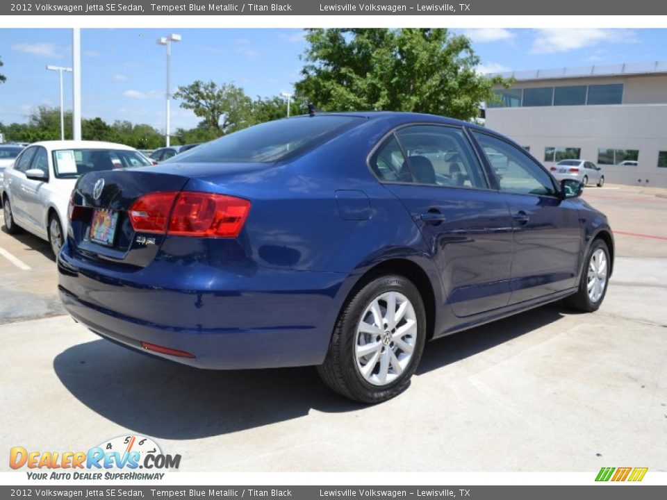 2012 Volkswagen Jetta SE Sedan Tempest Blue Metallic / Titan Black Photo #5