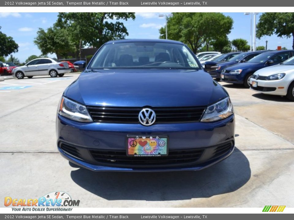 2012 Volkswagen Jetta SE Sedan Tempest Blue Metallic / Titan Black Photo #8