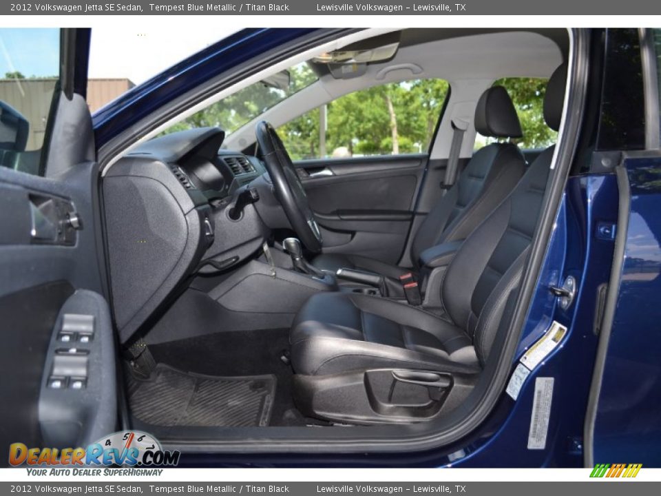 2012 Volkswagen Jetta SE Sedan Tempest Blue Metallic / Titan Black Photo #9