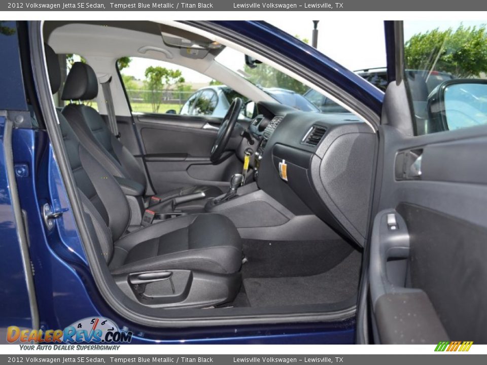 2012 Volkswagen Jetta SE Sedan Tempest Blue Metallic / Titan Black Photo #10