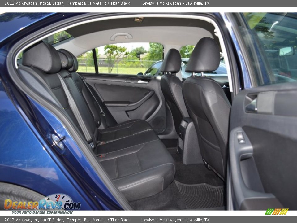 2012 Volkswagen Jetta SE Sedan Tempest Blue Metallic / Titan Black Photo #11