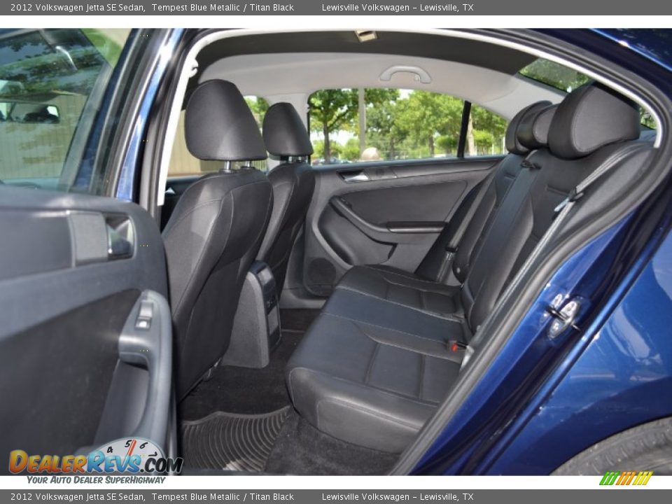 2012 Volkswagen Jetta SE Sedan Tempest Blue Metallic / Titan Black Photo #12