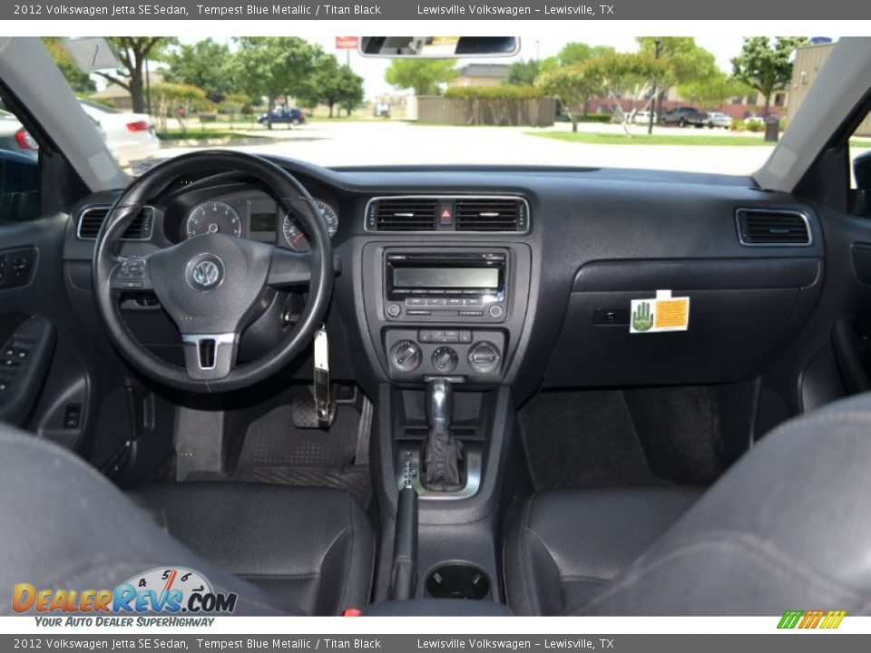 2012 Volkswagen Jetta SE Sedan Tempest Blue Metallic / Titan Black Photo #14