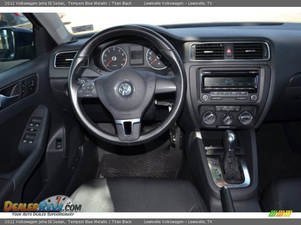 2012 Volkswagen Jetta SE Sedan Tempest Blue Metallic / Titan Black Photo #15