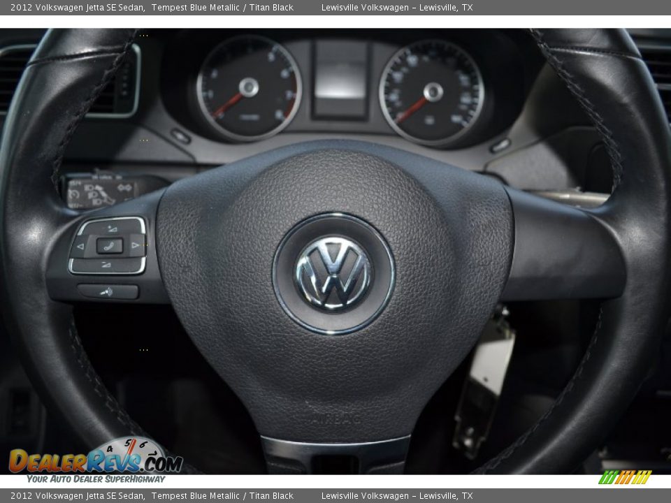 2012 Volkswagen Jetta SE Sedan Tempest Blue Metallic / Titan Black Photo #16