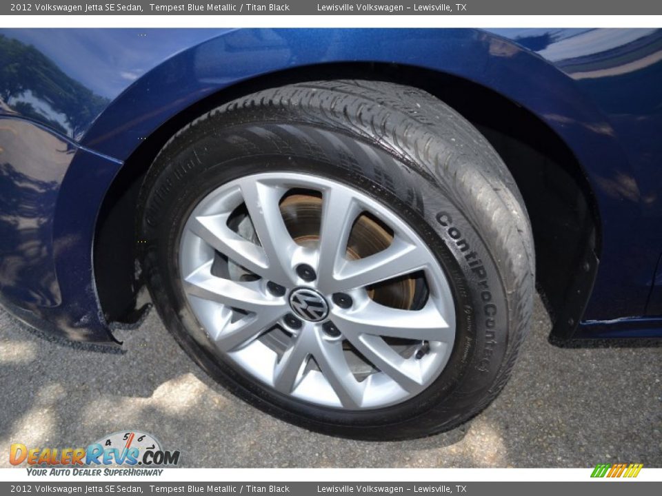 2012 Volkswagen Jetta SE Sedan Tempest Blue Metallic / Titan Black Photo #21
