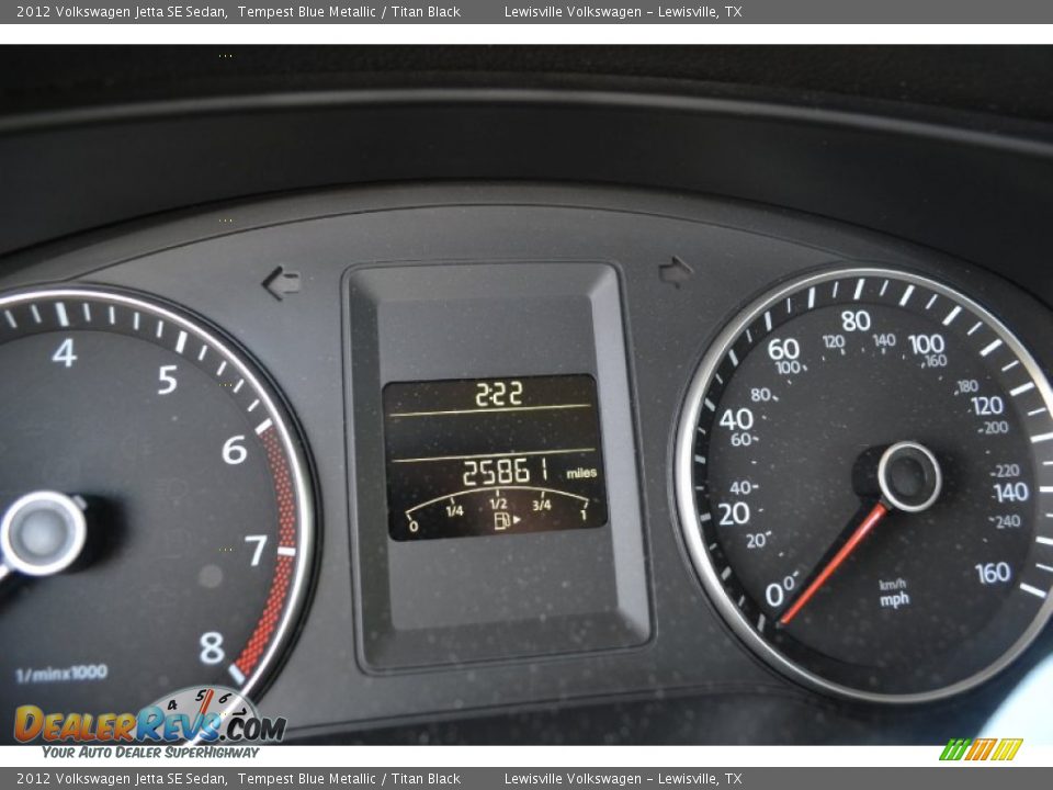 2012 Volkswagen Jetta SE Sedan Tempest Blue Metallic / Titan Black Photo #22